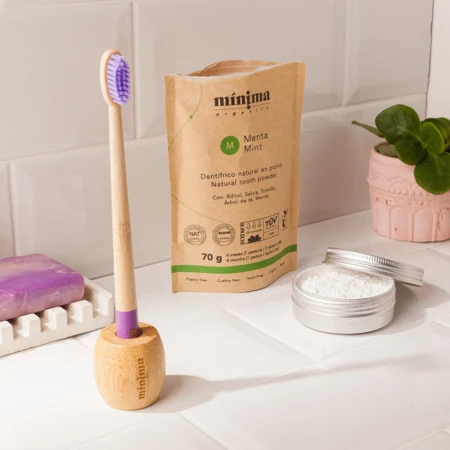 Recarga dentífrico en polvo Mínima Organics | Menta sin flúor | 70 g