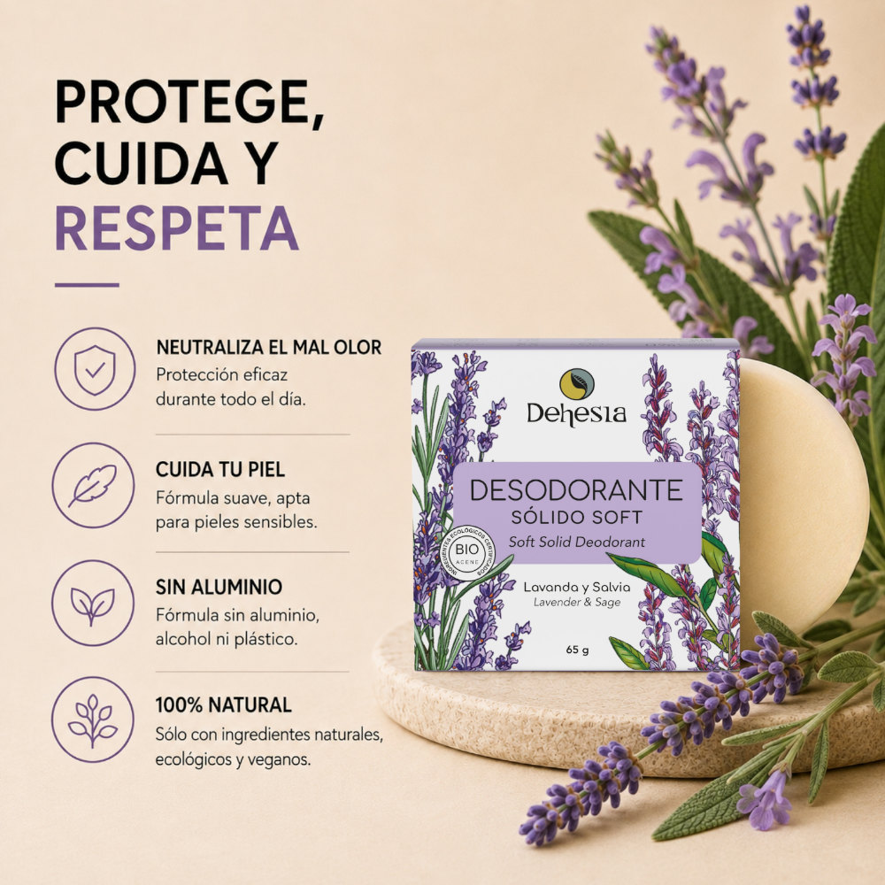Desodorante sólido soft bio | Piel sensible o delicada | 65g - Imagen 5